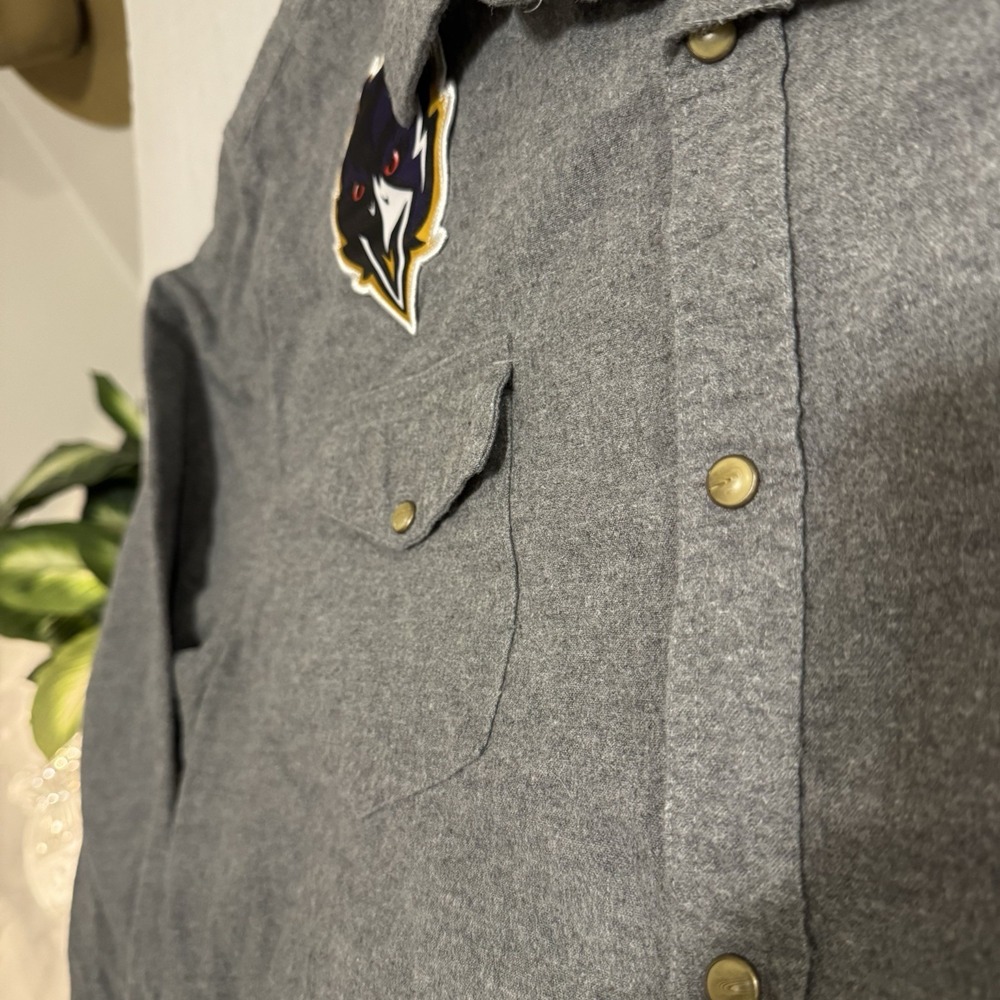 NFL X Darius Rucker Mens Shirt Baltimore Ravens Pearl Snap Long Sleeve Sz XXL - Picture 6 of 14